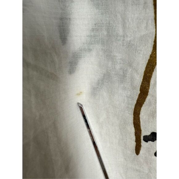 NWOT Club Z Collection Bohemian Beach Size 1X Shirt/Cover Up Color White Multi - Picture 15 of 16